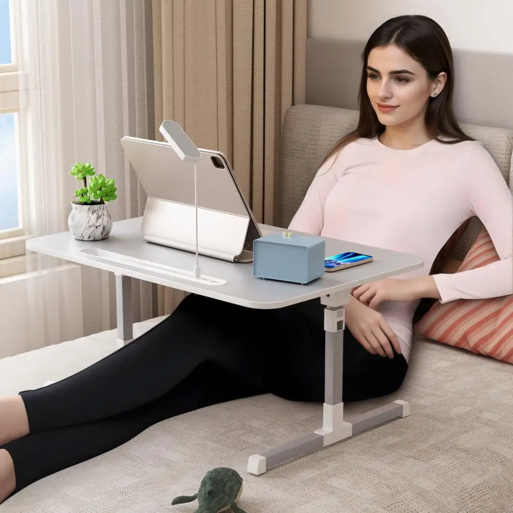 

Laptop tray table,adjustable laptop stand,laptop desk with LED lights,portable standing table with foldable legs,USB charging