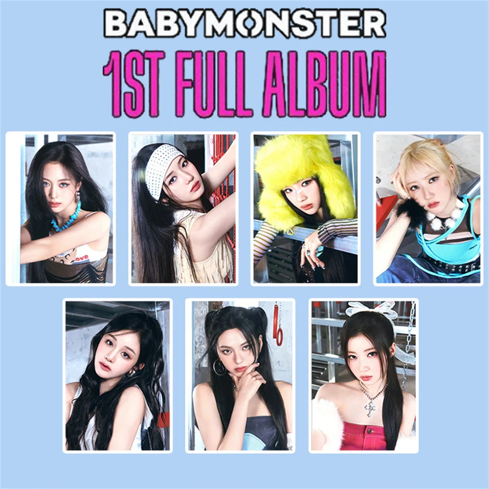 Babymonster DRIP 1st FULL Album Photo Posters Chiquita Ahyeon Rora Fashion Pictorial Room Self-adhesive Wall Decorative Stickers