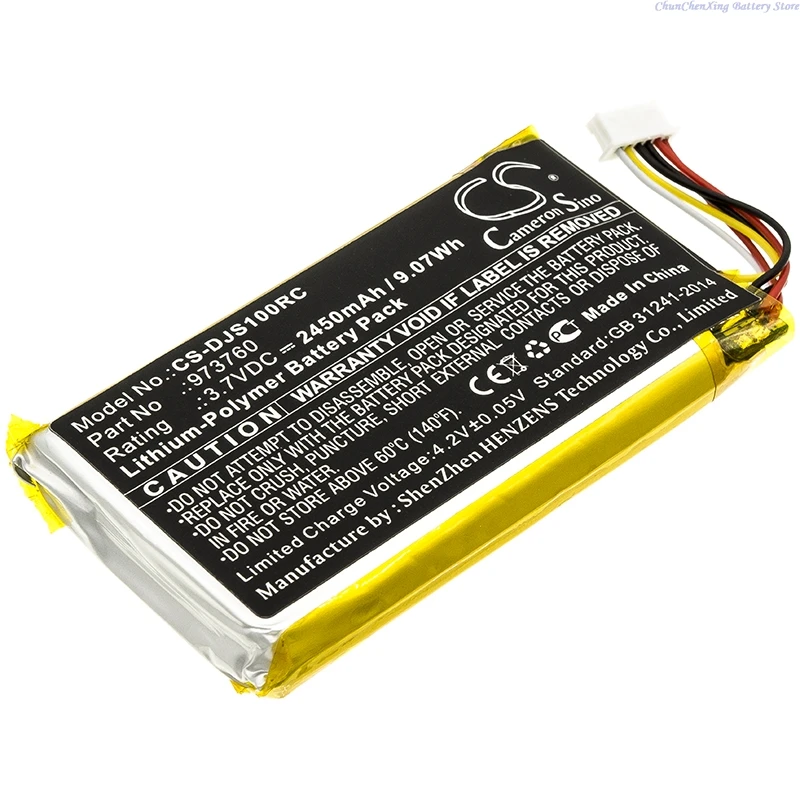Replacement 3.7V 2450mAh Drones Battery 973760 for DJI Controller of Spark  Mavic Pro Mavic Pro 2 SO1A  THIS IS 6 PINS VERSION!