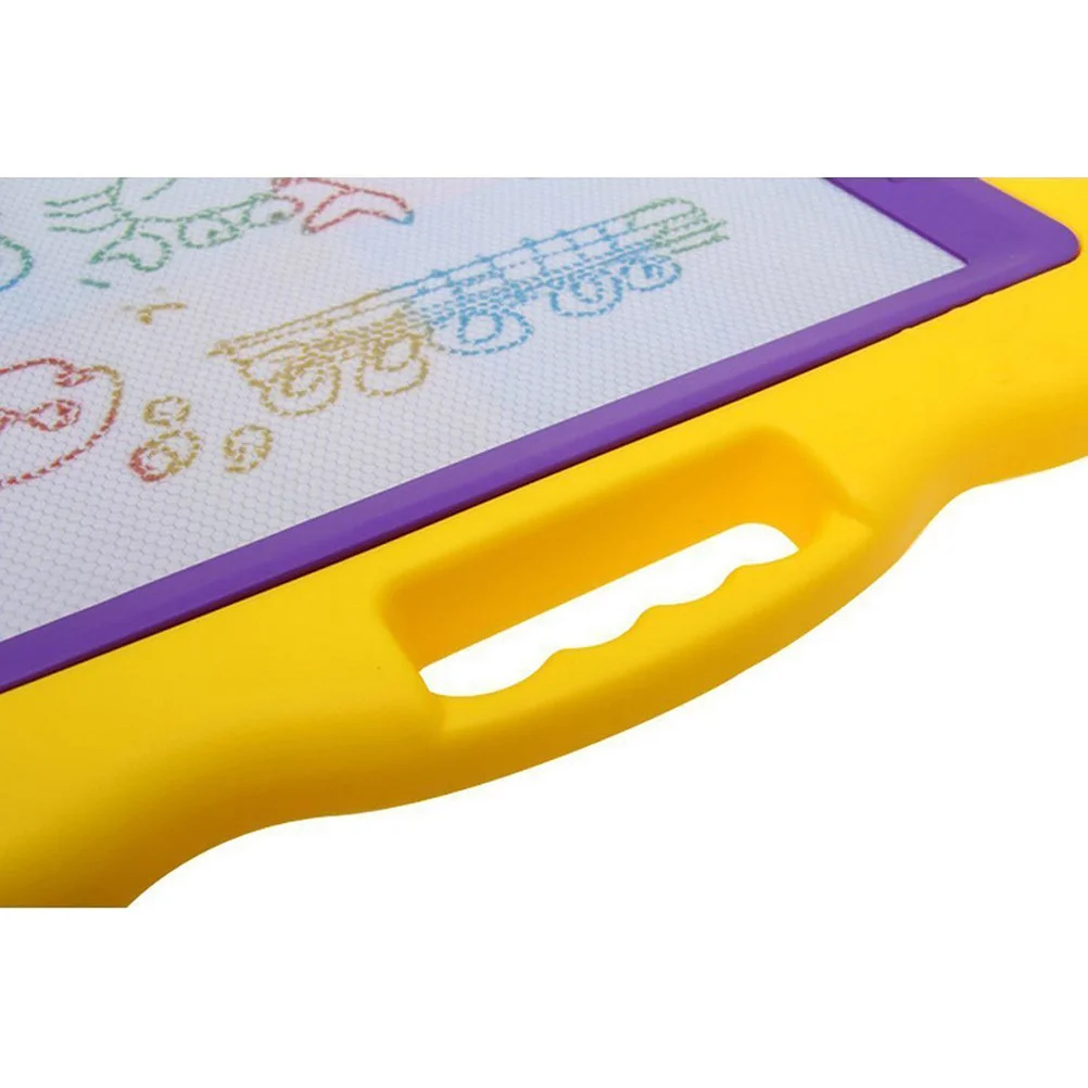 Tablero de dibujo magnético de gran tamaño, zonas coloridas, borrador fácil, almohadilla para garabatear para niños, herramienta de arte para bocetos, tablero de dibujo de regalo educativo