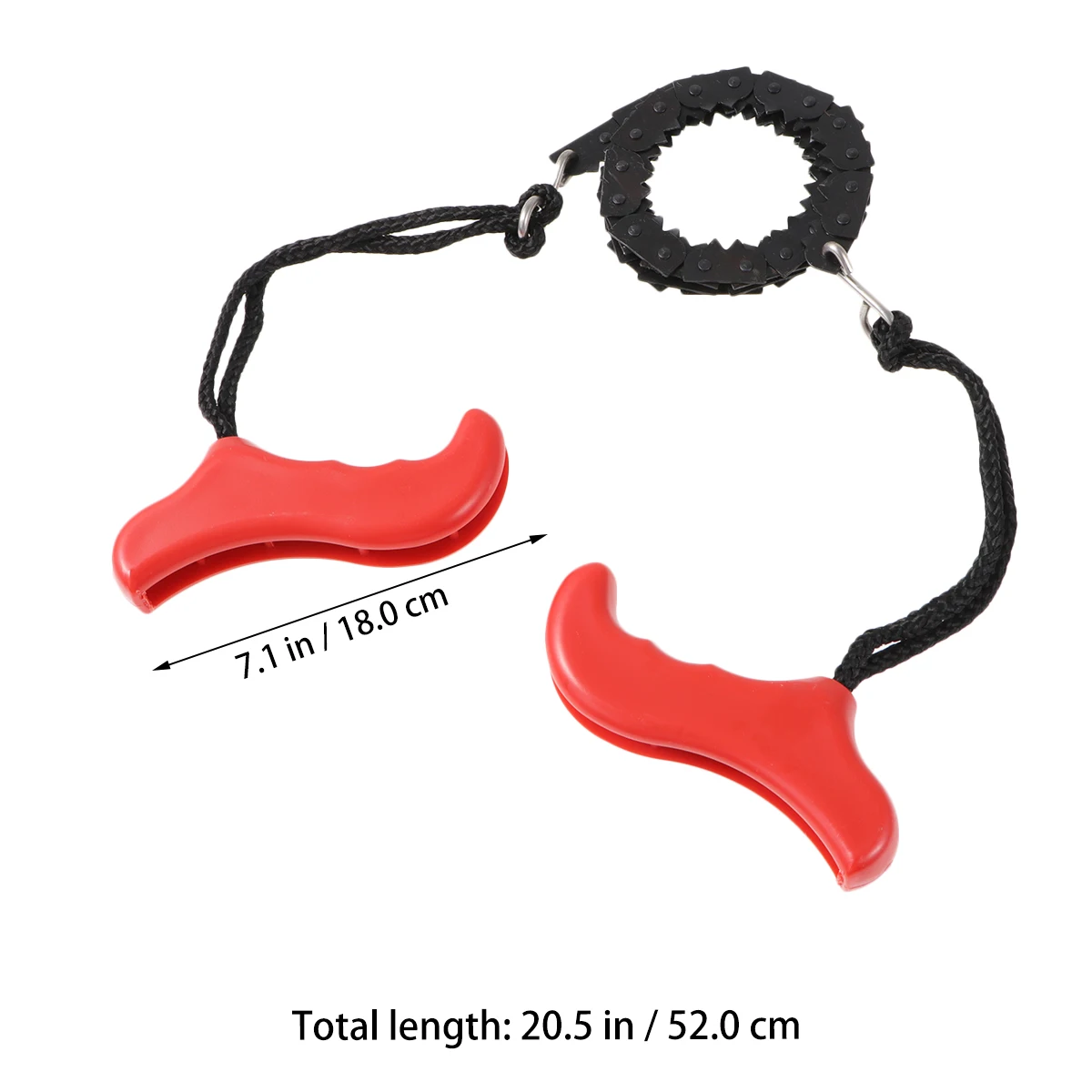

Outdoor Survival Chain Saw Logging Wire Handheld Red Handle Lightweight Manganese Iron Sharp Curf For Wood Plastic