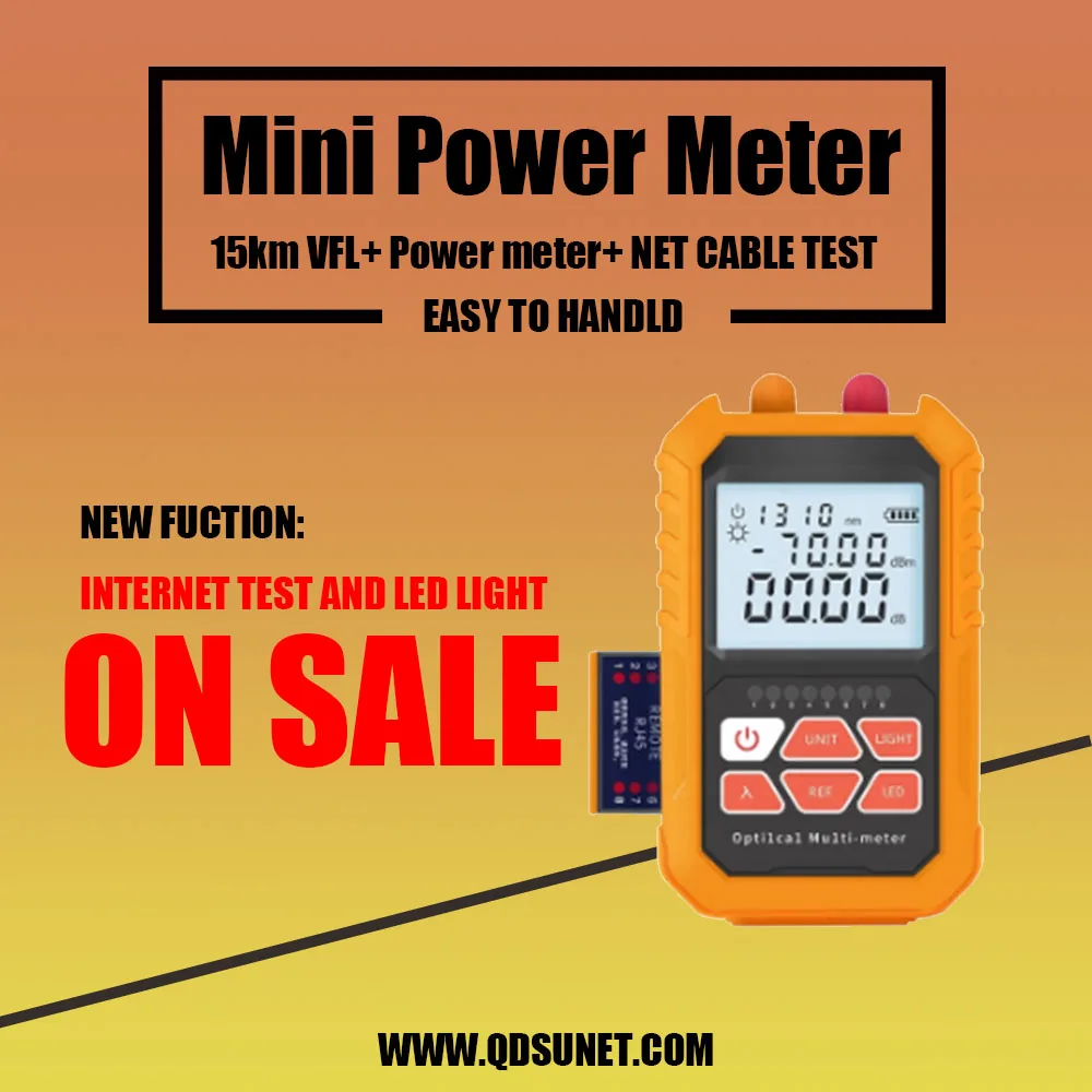 Mini Handhold Fiber Power Meter Optical Power Meter With 650nm VFL Function