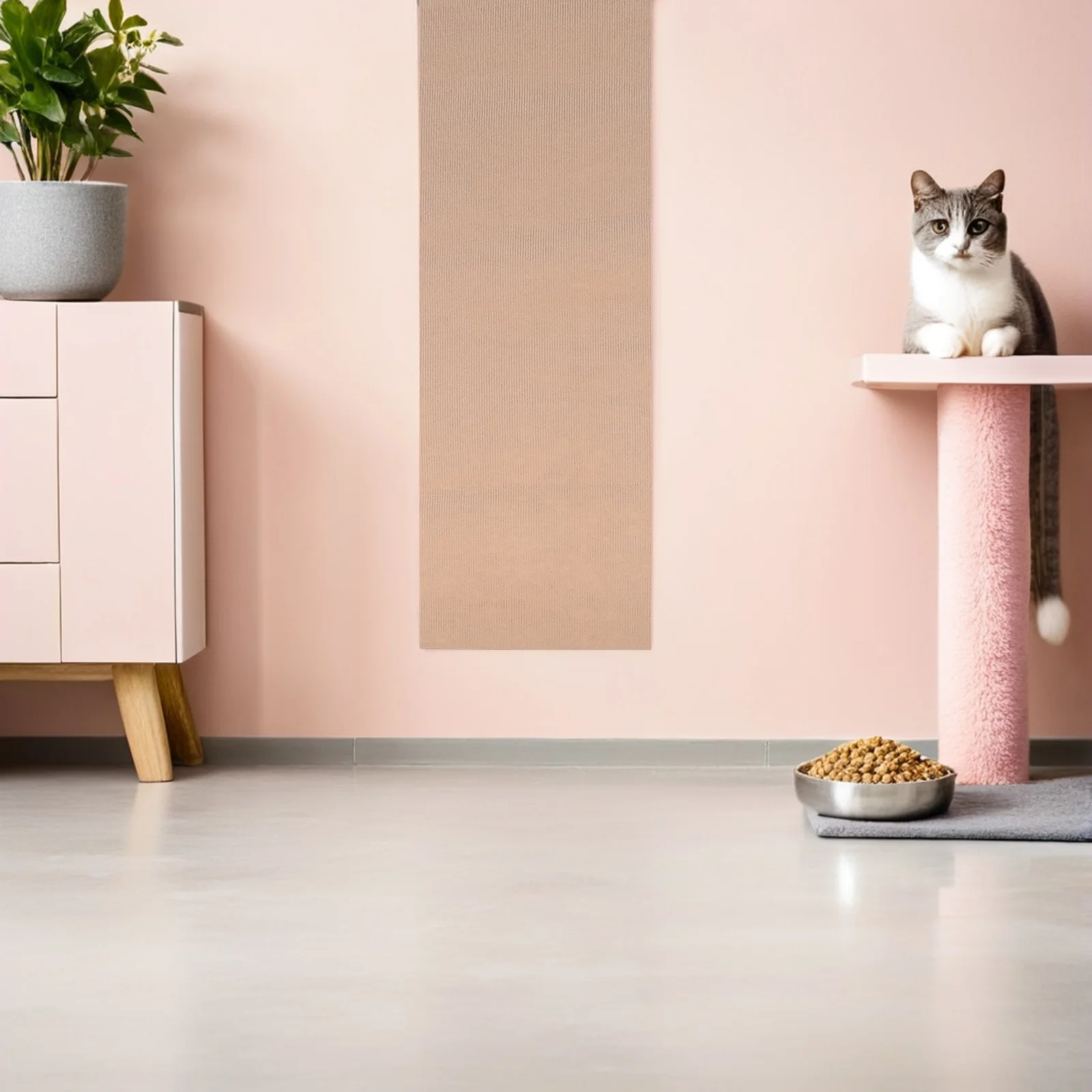 

Cat Scratching .6X15.72Inch Self Adhesive Couch Protector Furniture Anti-Scratch Pad Wall Mounted Vertical Scratcher For