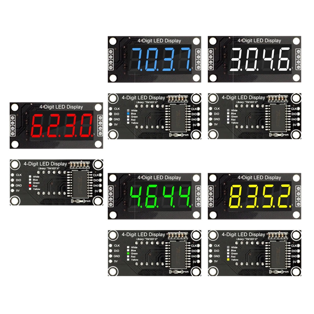 TM1637 LED Display Module for Arduino 7 Segment 4 Digits 0.36/0.56 Inch Clock Anode Nixie Tube Quad Serial Driver Board Module