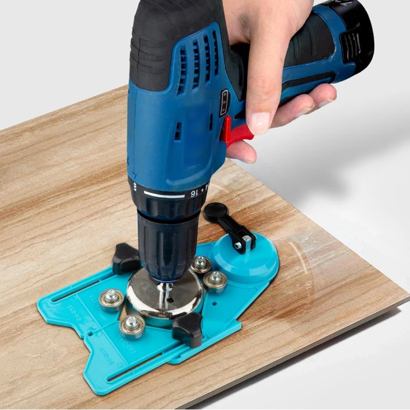 Marble Tile Hole Locator Saw Core Bit Guide Opening Adjustable Hole Saw Core Bit Guide With Vacuum Base Suction Plate