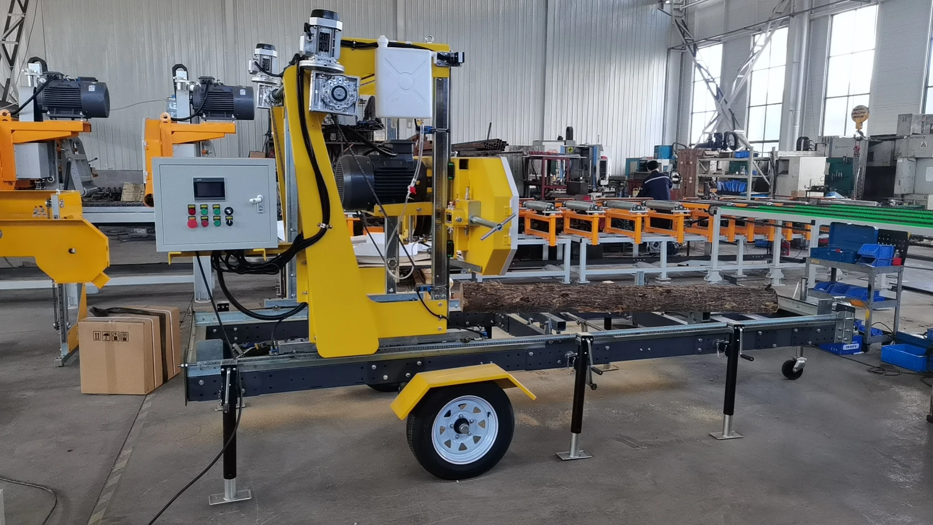 Wood Mill Industrial Band Log Cutting Saw Machine