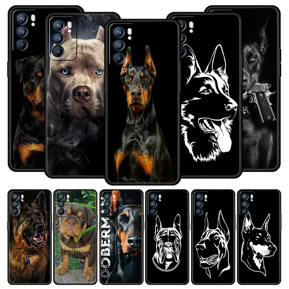 Pit Bull Lovely Pet Dog Phone Case For OPPO Find X5 A54 A53 A52 A9 2020 A16 A15 A95 A76 A74 A12 Reno7 SE Reno6 Pro Plus 5G Cover