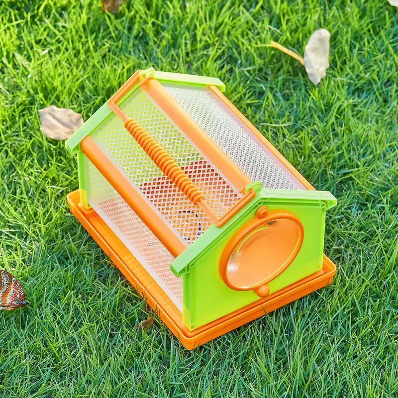 

Portable Assembled Cage Animal Breeding Observer Diy Insect Observation Box Kids Outdoor Science Exploration Insect Cage