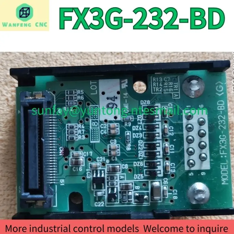 

second-hand PLC communication card FX3G-232-BD test OK Fast Shipping