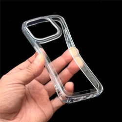 Top Soft TPU Bumper Frame Side Phone Case Camera Lens Protection For iPhone 17 16 15 14 Pro Max 16 15 14 Plus 13 12 Back Cover