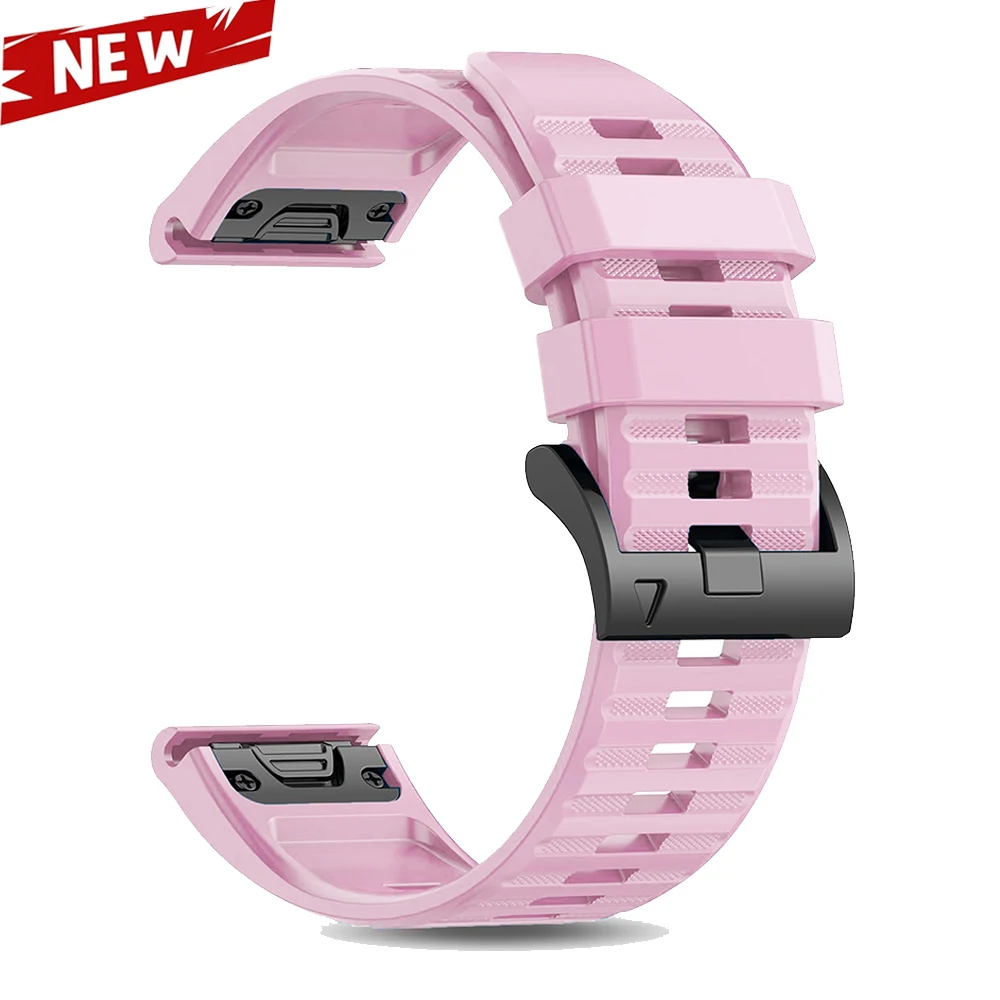 QuickFit 22 26 mm Silikon-Uhrenarmband für Garmin Fenix 6 6X 7 7X 5 5X Plus Epix Pro Enduro 3 Forerunner 970 965 Fenix8 Sportarmband