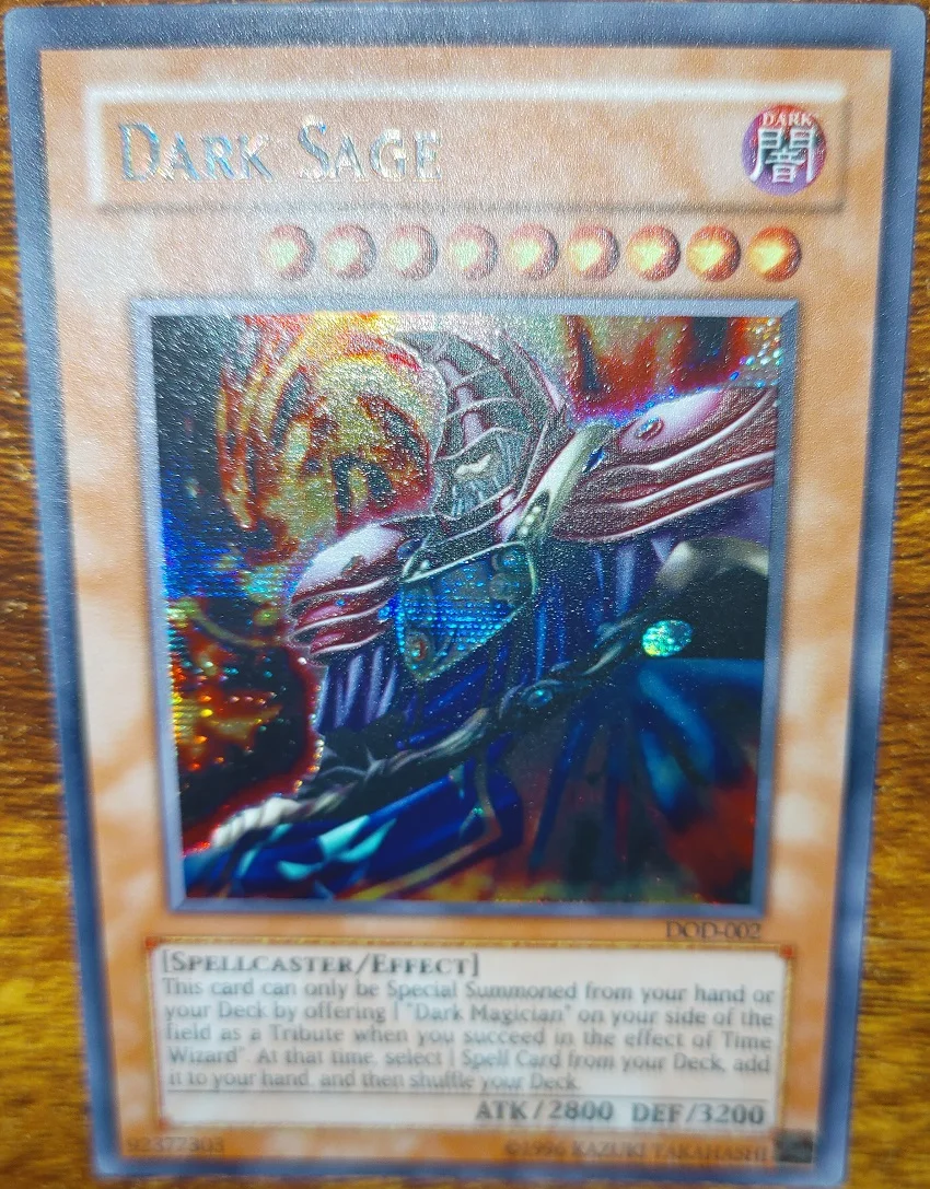 

Yu-Gi-Oh Dark Sage Tcg Ser Dod-002 Hobby Toy Collectible Card（Not Original）