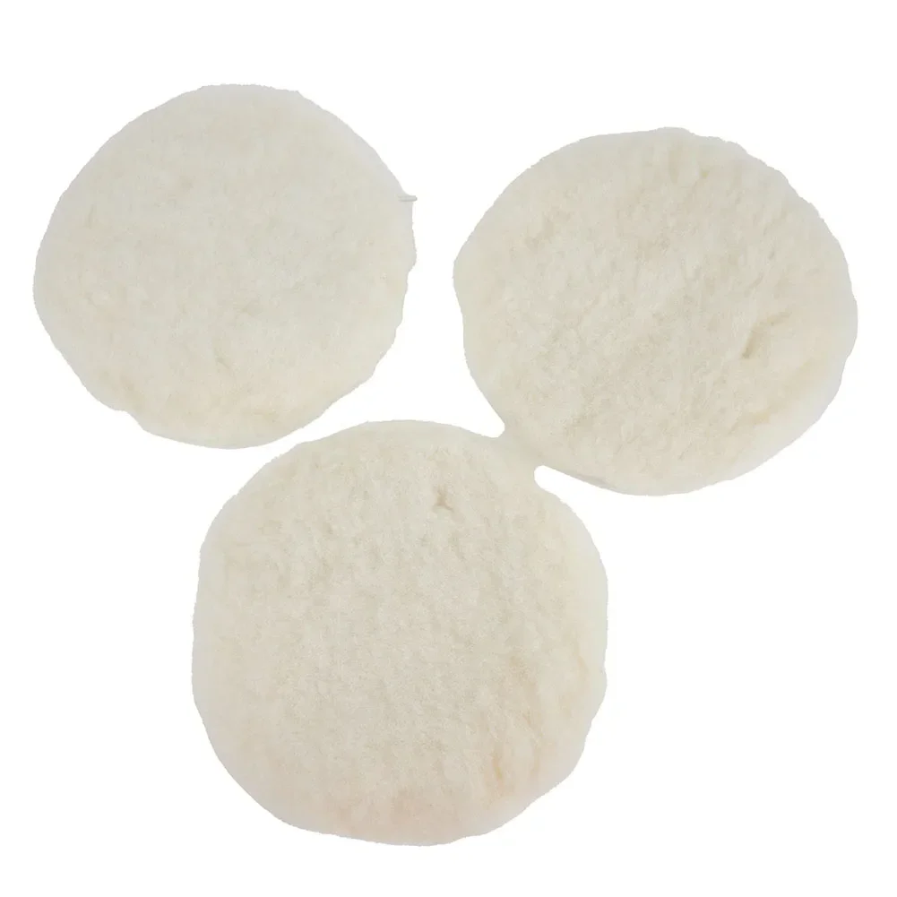 3Pcs 7inch/180 MmCar Lambs Wool Bonnet Buffing Wheel Pad Buffer Polishing Polisher Pad For .Electric Polishing Machine.