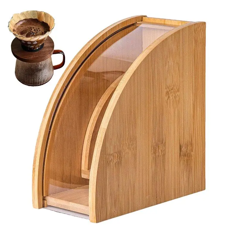 

Coffee Filter Holder For Counter Storage Bag Portable Paper Container Stand Display Stand for Counter Bar Accessories for Cup