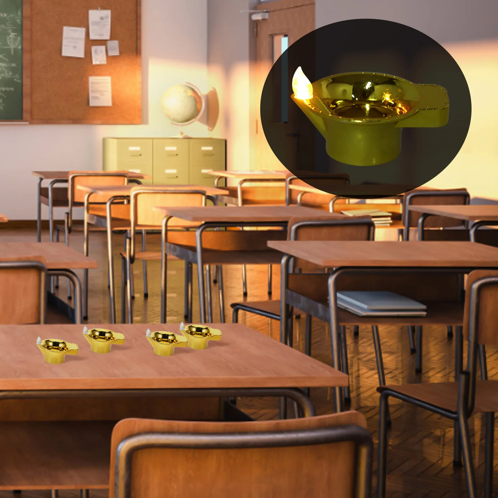 

4pcs Waterproof Led Lights Flameless Operated For Party Wedding Decor Indoor Outdoor Use Decorative Electric