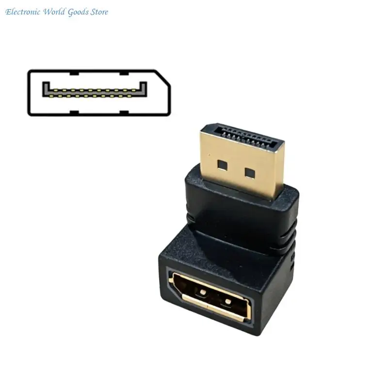 A3PD Professional 8K  90 Degree Adapter Converter Connector Male