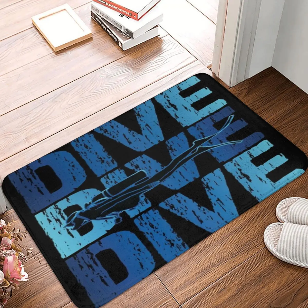 

New Dive Scuba Diving Floor Kitchen Mat Doormat Non-slip Rug Bedroom Carpet for Home Entrance Bath Mats