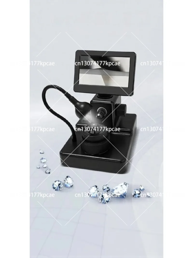 4.3 Inch LCD Digital Microscope 50-1000X Magnification Gem Observation Viewer with LED Fill Light