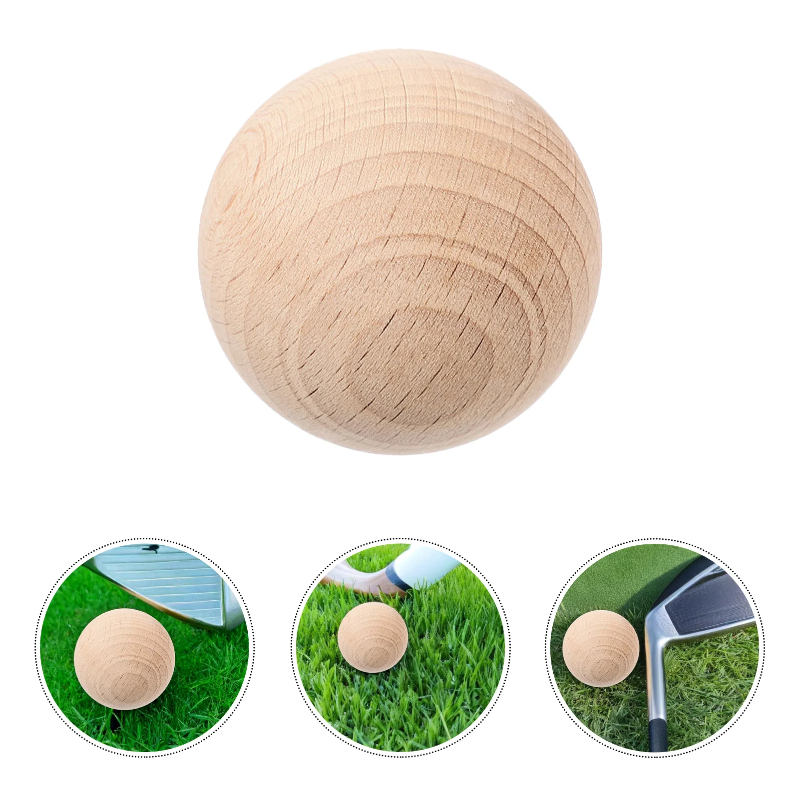 

5Pcs Unfinished Wooden Croquet Balls Heavy Duty Outdoor Lawn Game Set for Backyard Bocce Croquet Fun Smooth Round Small Wood