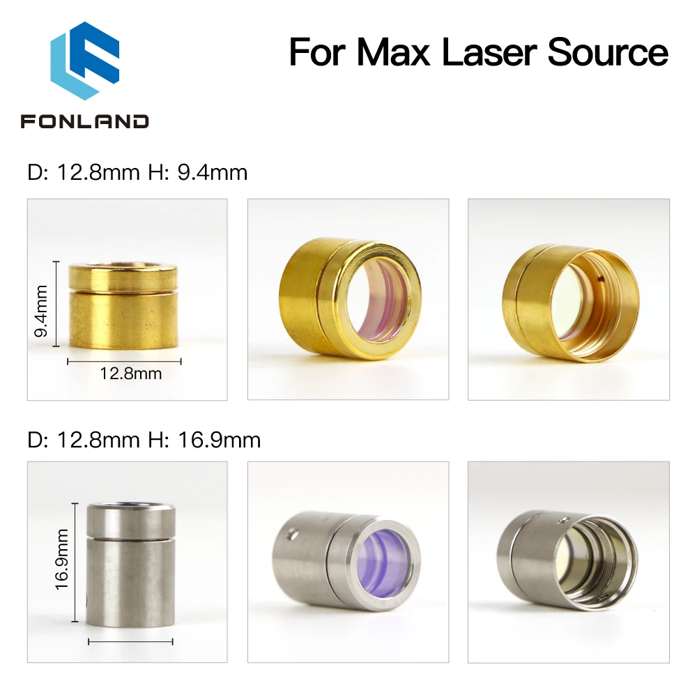 Fonland Fiber Laser Source QBH Output Connector Protective Window Lens Group for MAX Laser Cutting Head and Source Cable