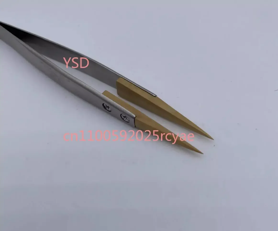 Watch repair tools - VETUS boxwood tweezers, No. 27 pointed anti-magnetic wooden tweezers, non-magnetic clips and fixtures.