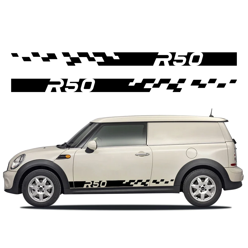 Car Door Side Sticker Waterproof Scratch-resistant Decal For MINI Cooper S R50 Decor Decal Vinyl Film Auto Tuning Accessories