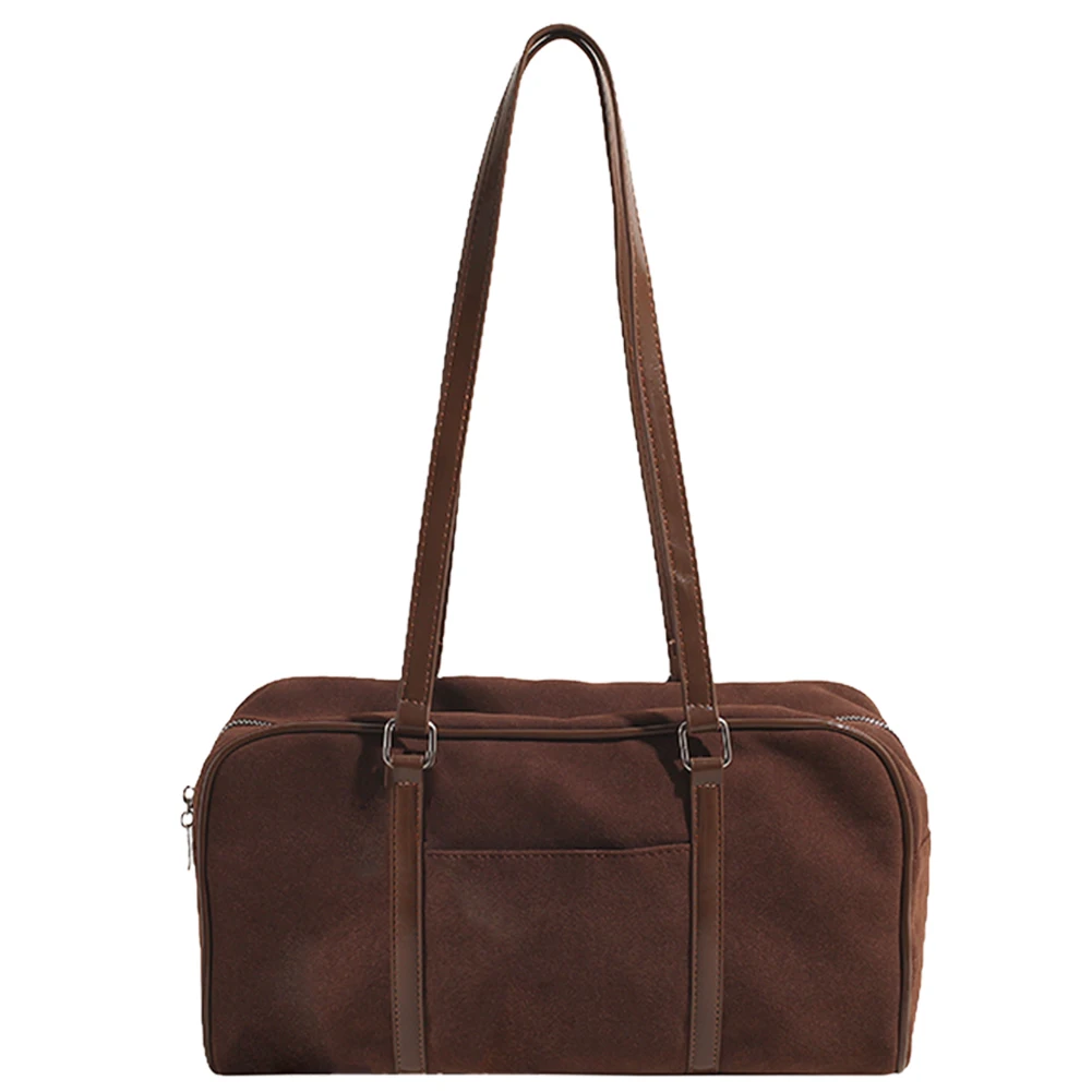 

Женская сумка через плечо из искусственной замши, модная сумка подмышки, большая вместительная маленькая сумка-тоут на молнии, винтажная дорожная сумка, шикарная сумка-хобо