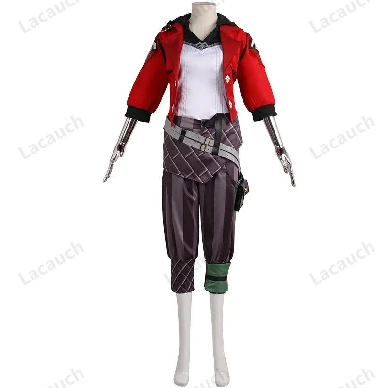 League of Legends Game LoL Arcane Vi Cosplay Costume parrucche Anime Uniform outfit Halloween Carnival Suit For Women And Man