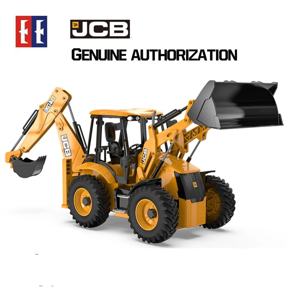 Double E E589 RC Excavator tractor 2.4G 6 Channel RC Radio controlled car 6CH electric Digger Truck toys for boys children Gift