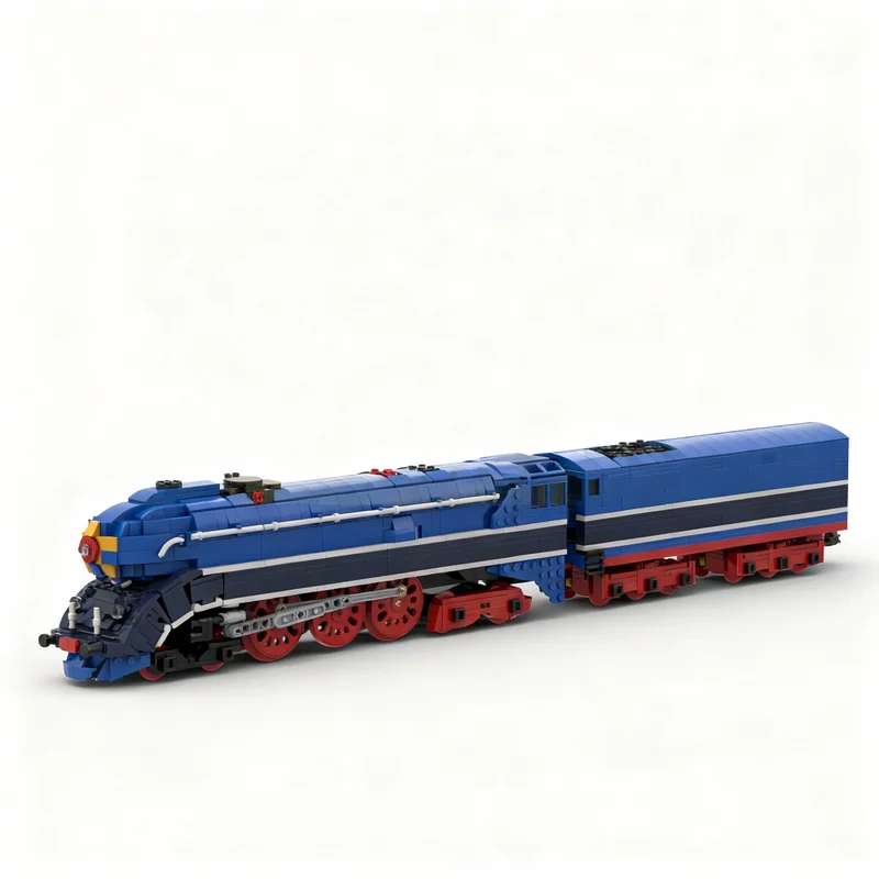 1483PCS MOC Railway Train 2 3 2V Soviet Bullet Model Custom Building Blocks DIY Creative Ideas Assembly Display Gift Decor Set