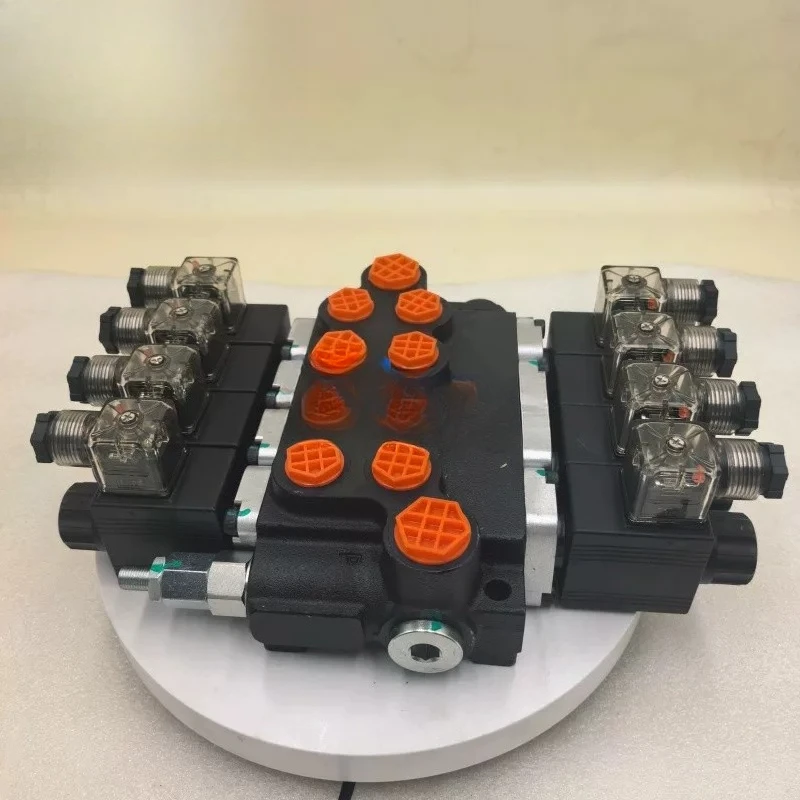 P40 solenoid control 40 liters quadruple hydraulic integral multi-way directional valve hydraulic valve distributor Z50 series