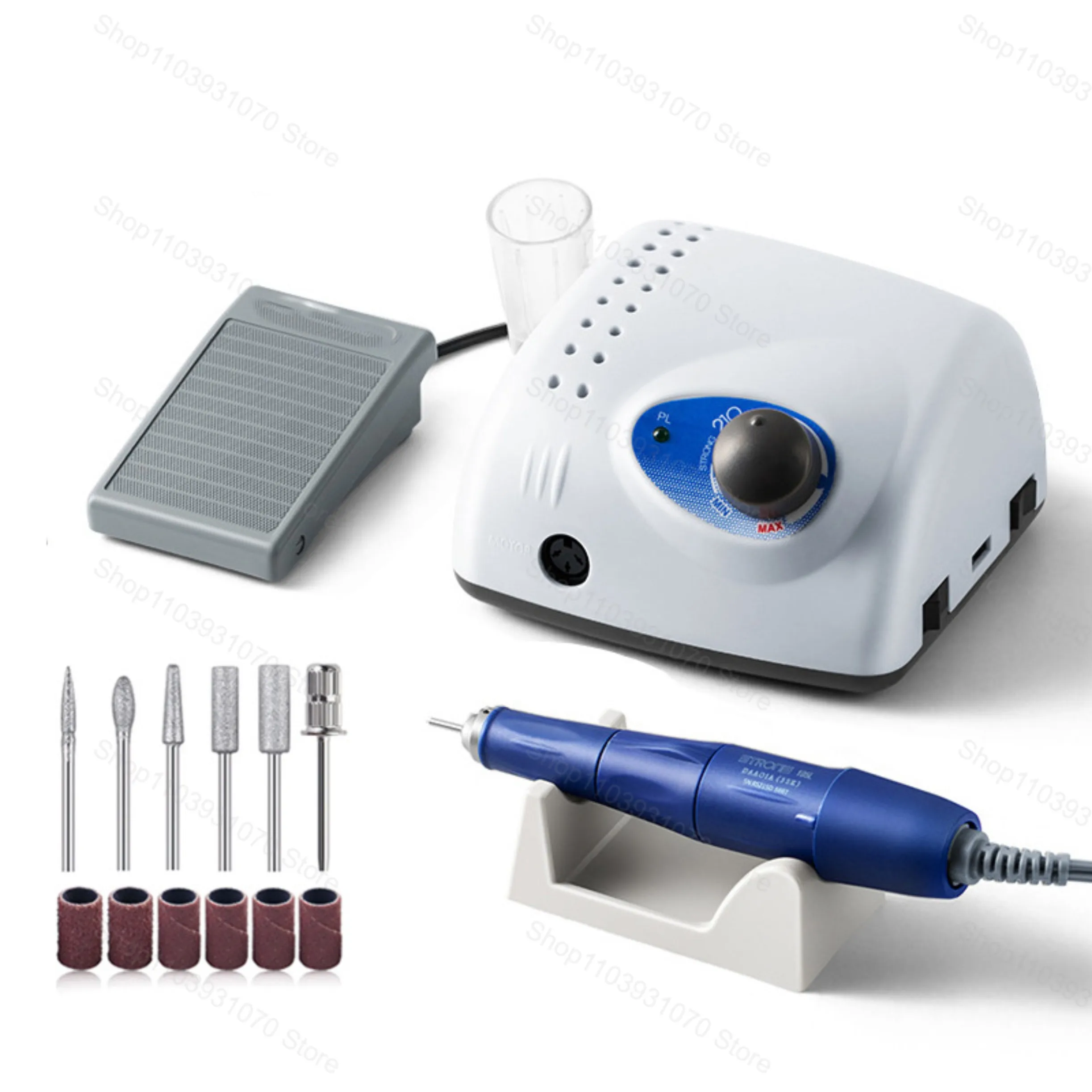 Frezarka do paznokci 40000 obr./min, mocna, rękojeść 210 105L, 65W, urządzenie do manicure, pedicure, polerowania żelu do paznokci, narzędzie do szlifowania.