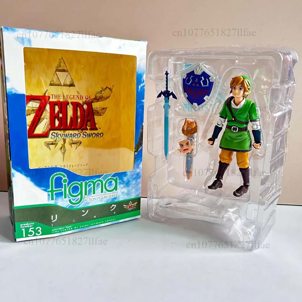 Figma 153 أسطورة زيلدا 153 Skyward السيف 14 سنتيمتر رابط عمل نموذج لجسم لعبة مشتركة المنقولة دمية غرفة هدية مزخرفة للأطفال