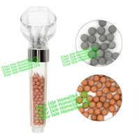 Handheld High Pressure Shower Head SPA Beauty Care Health Nozzle Anion Filter Bead Sprayer Sprinkler Nozzle Bathroom Accessories