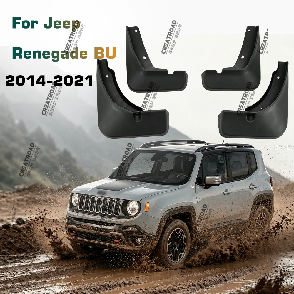 4 Stück/Set Auto-Schmutzfänger Spritzschutzschilde Kotflügel für Jeep Renegade BU 2014-2021 Auto-Styling-Zubehör