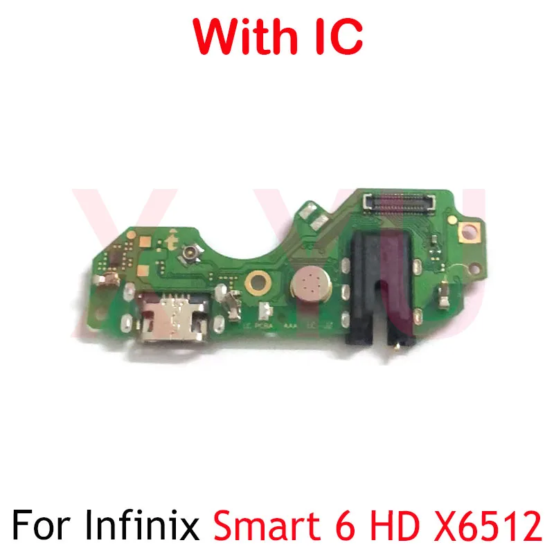 For Infinix Smart 6 7 8 HD Pro Plus X6511 X6512 X6516 X6525 X6526 USB Charging Board Dock Port Flex Cable Repair Parts