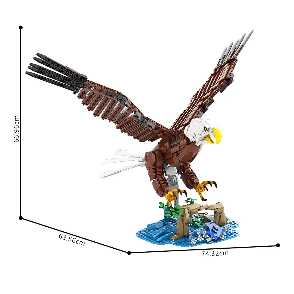 MOC Bald Eagle Bausteine Spielzeug Geschenk