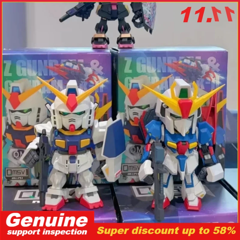 Neue echte TOPTOY Bandai Z Gundam Blind Box QMSV Mini IZGUNDAM GUNDAM Serie Figur Desktop Ornament Mystery Box Geschenk