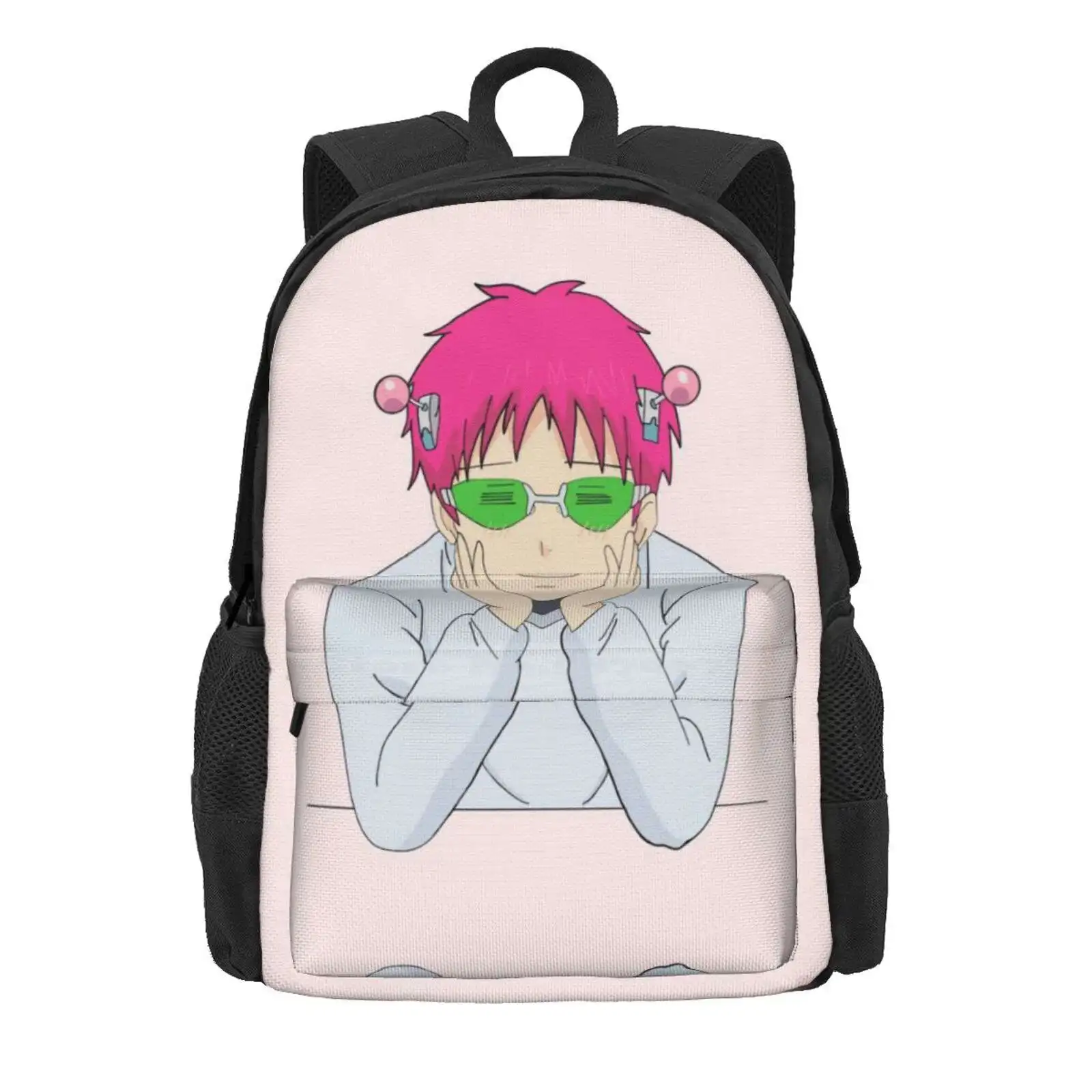 Happy Saiki Hot Sale Schoolbag Backpack Fashion Bags Nendou Riki The Disastrous Life Of Saiki K Anime Japanese Saiki Kusuo No