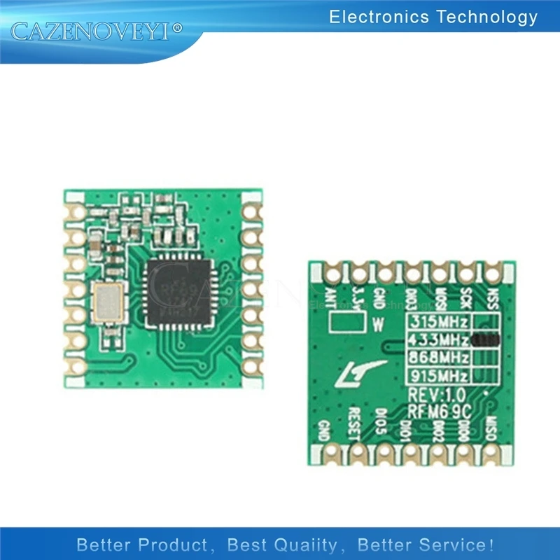 5pcs/lot RFM69CW HopeRF 433Mhz Wireless Transceiver with RFM12B In Stock