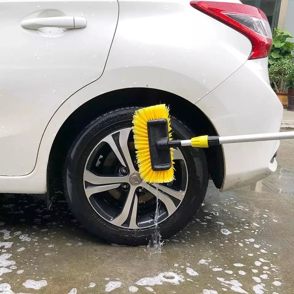 Cepillo de agua telescópico automático para coche, herramienta de lavado para limpiar ventanas y parabrisas, varilla larga, nuevo