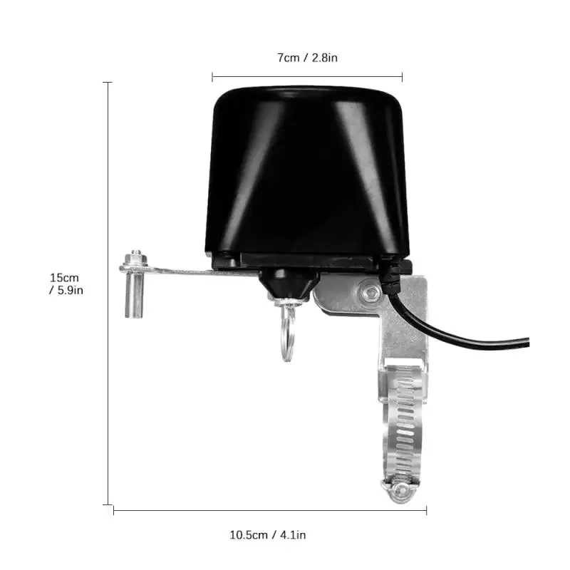 Imagem -06 - Água Inteligente e Gás Shutoff Controller Válvula de Água Wifi Automation Manipulator Matter Tuya Funciona com Alexa Google Home Homekit