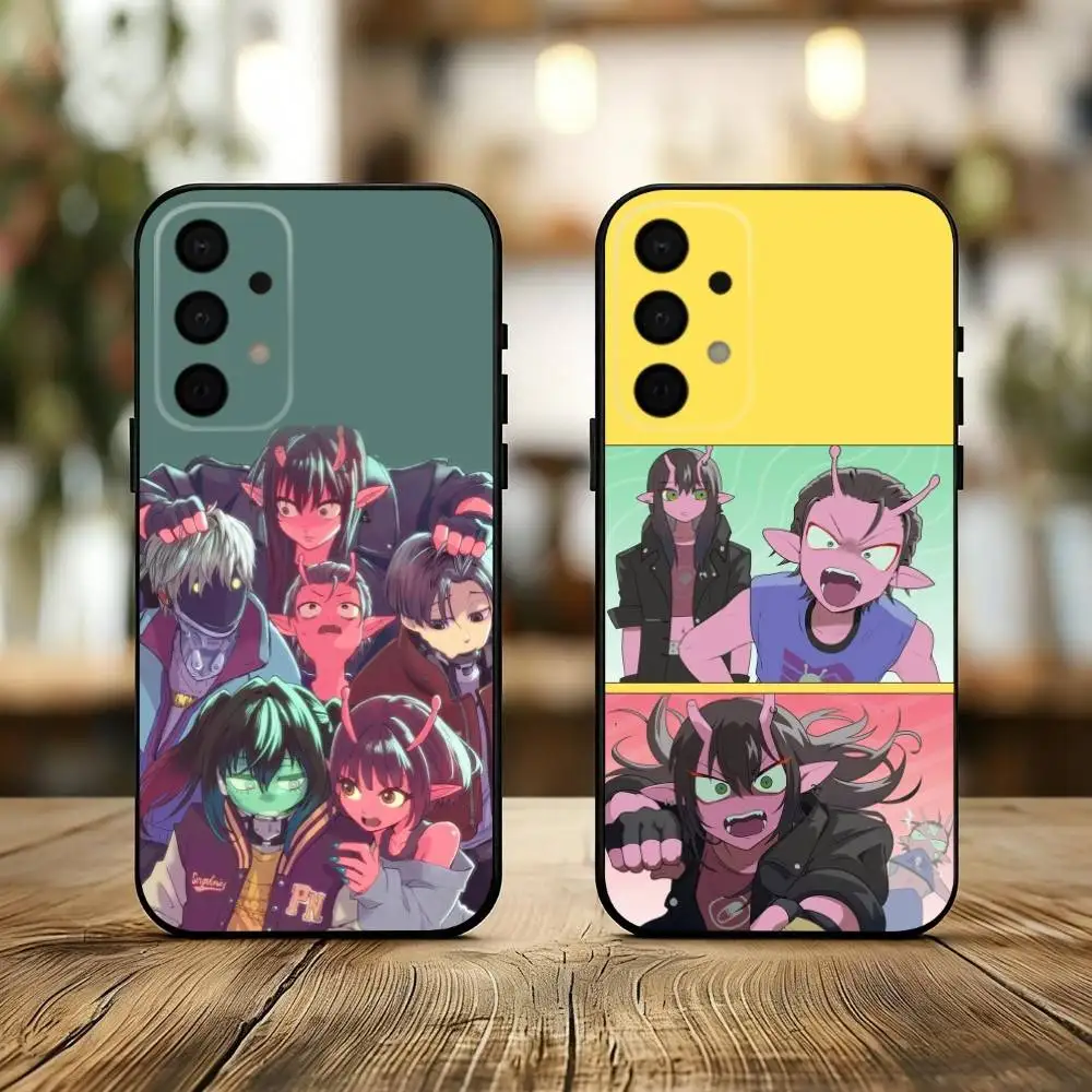 

M-Milky-Y S-Subway-Y Anime Phone Case For Samsung Galaxy A73,A72,A71,A70,A53,A52,A51,Soft Silicone Black Cover
