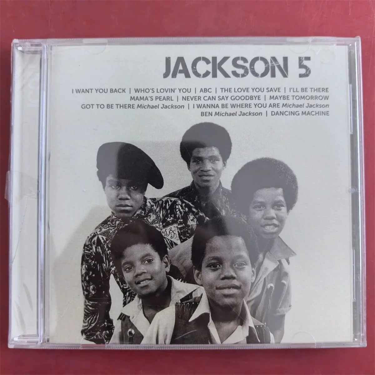 แผ่นซีดีอัลบั้ม Jackson 5 รุ่น “Icon” (เวอร์ชั่นอเมริกา) - แผ่นเพลงป๊อปและโซลคลาสสิกสำหรับแฟนคลับ Jackson 5 และนักสะสมเพลงย้อนยุค