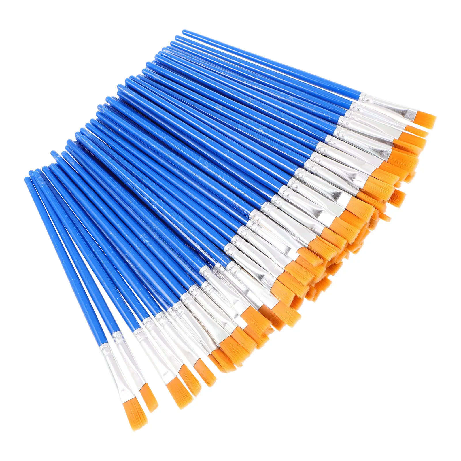 200 шт., красочные кисти для рисования, пластиковые нейлоновые многофункциональные кисти премиум-класса для рисования акварелью, портативные