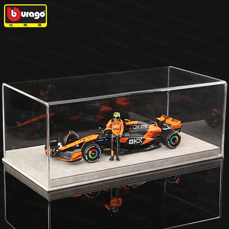 1/24 Bburago ماكلارين ميامي F1 دمية طبعة MCL38 صيغة سبيكة سباق السيارات نموذج عرض مجموعة لعبة الأطفال هدية عيد ميلاد
