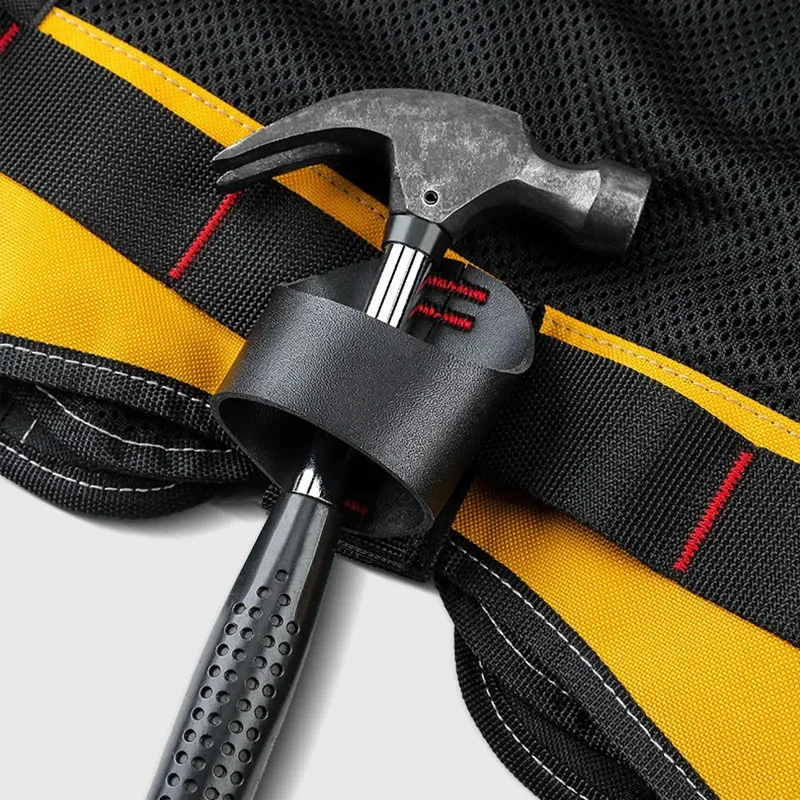 Multifunctional Electrician Work Clothes Reflective Vest Construction Safety Vest Hammer Holder Screwdriver Wrench Tool Bag