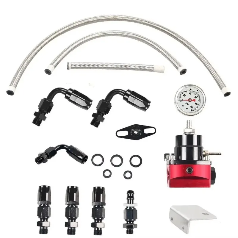 

For BMW LANCIA FORD CITROËN SUZUKI HONDA Mitsubishi Truck Car EFI Fuel Pressure Regulator Universal Adjustable FPR AN6 Fitting