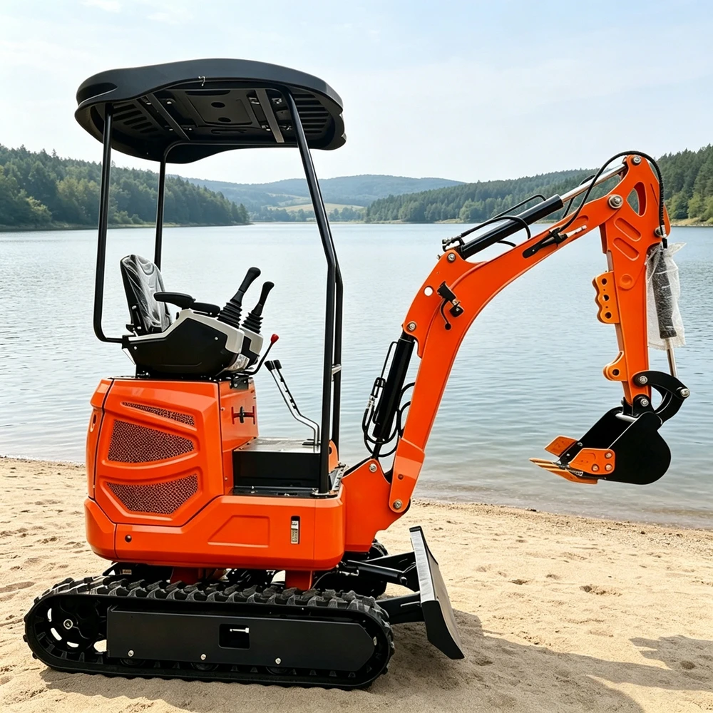 

0.8Ton Mini Excavator Construction 1.2Ton 1.5Ton 1.7Ton Kubota engine Diesel engine CE Multifunctional Backhoe Trenching