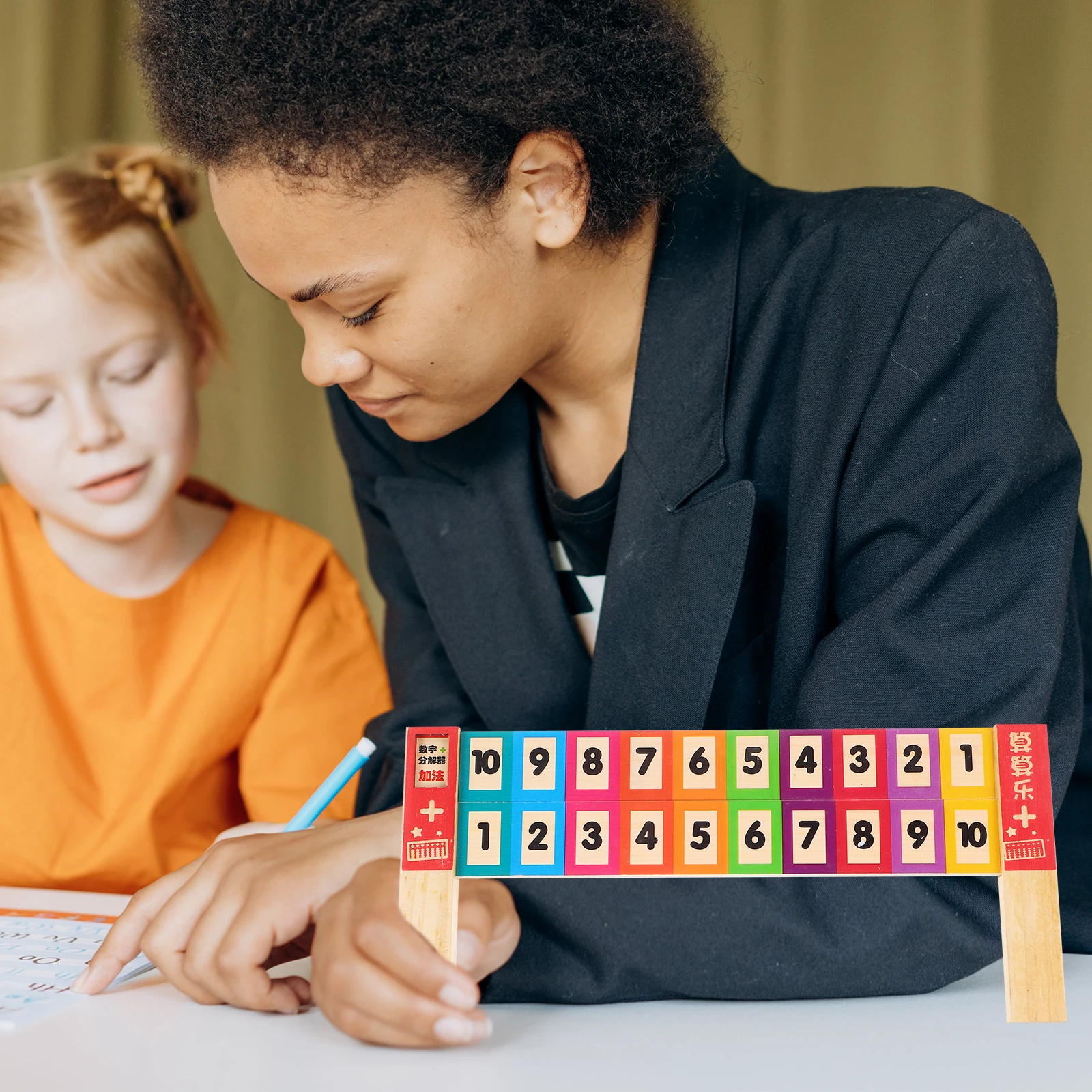 

Digital Resolution Ruler Math Subtraction Wood Rulers Multi-functional Learning Children Linear